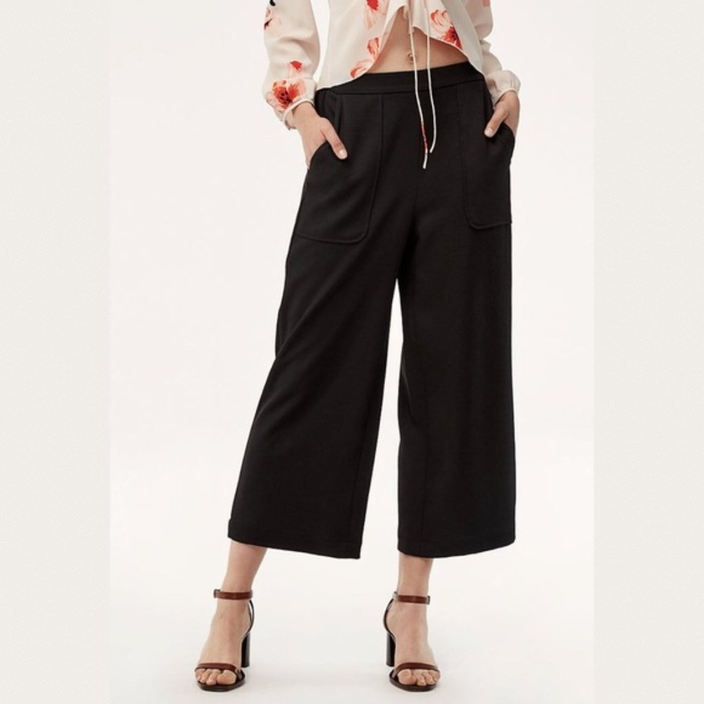 Aritzia Black Wide Leg Pants Wilfred Size Small